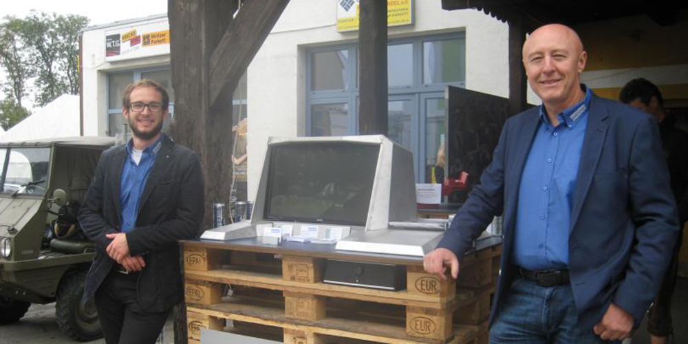Thomas Sonnleitner und Otto Sonnleitner bei der 1030 Jahrfeier in Böheimkirchen Thomas Sonnleitner und Otto Sonnleitner