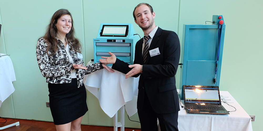Sabrina und Thomas Sonnleitner bei der Vorstellung von SINDA in Berlin SINDA Präsentation in Berlin