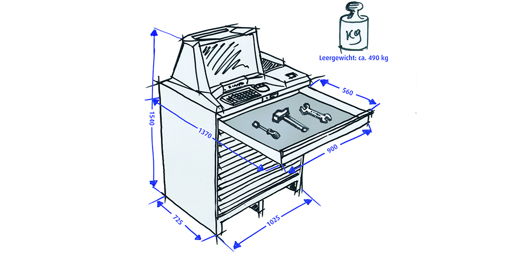 SINDA Tools Abmessungen